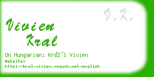 vivien kral business card